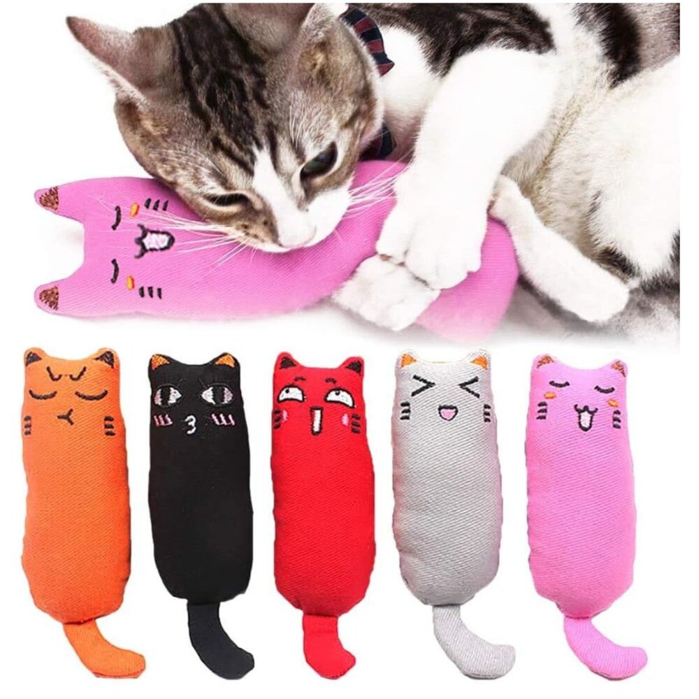5-Pack Bite-Resistant Catnip Toys